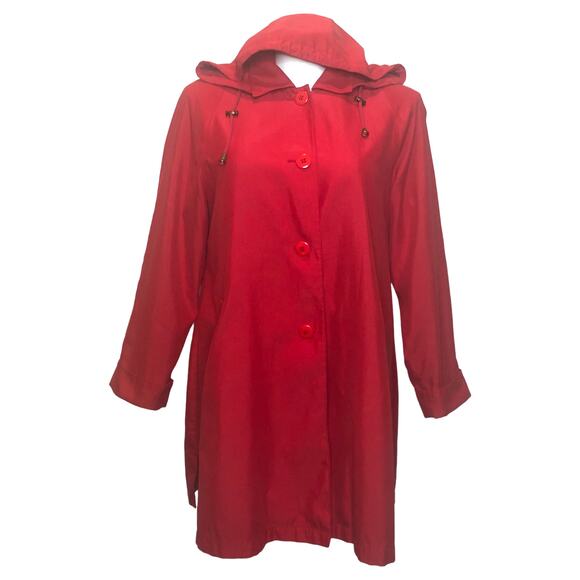 Vintage Norm Thompson Red Button Down Jacket - Size Medium - Picture 2 of 10